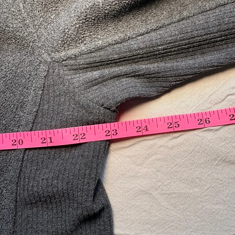 Men's Savile Row Gray Navy Blue Quarter-Zip Sweater M‎
